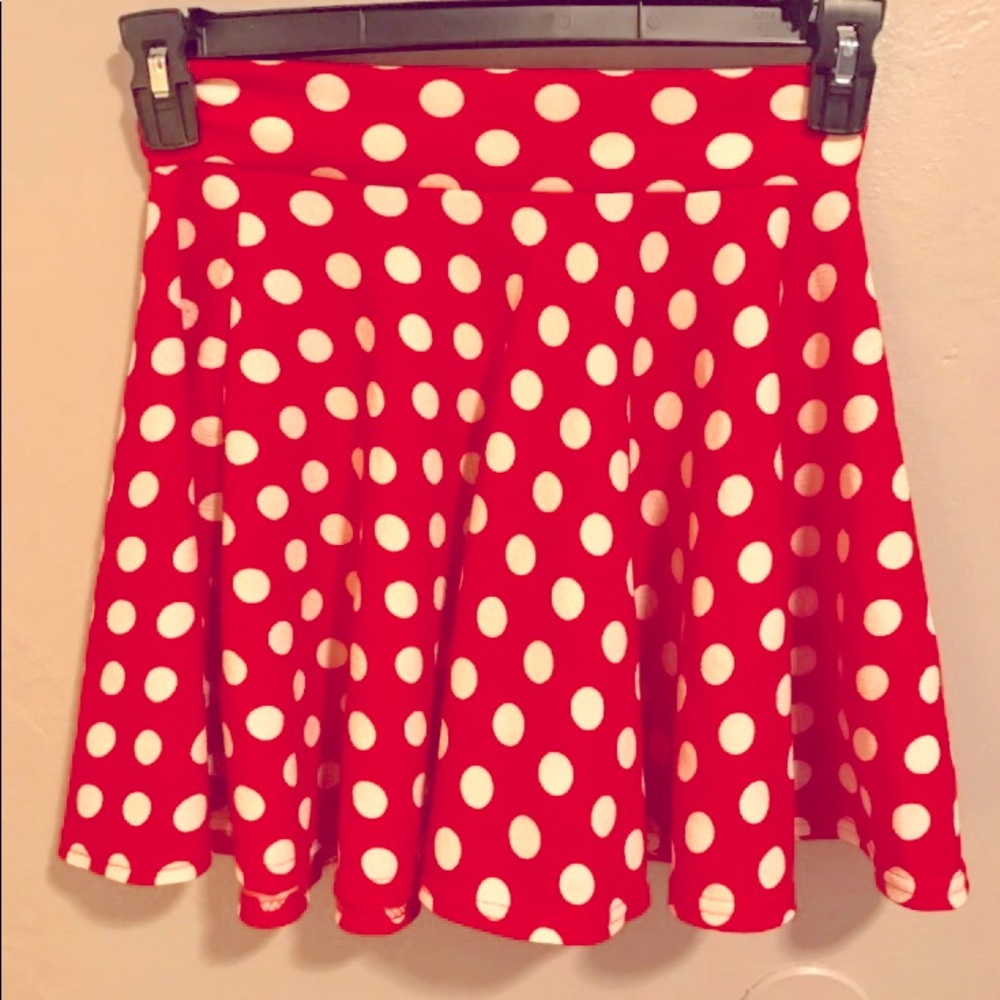 COPY - Red polka dot mini skirt